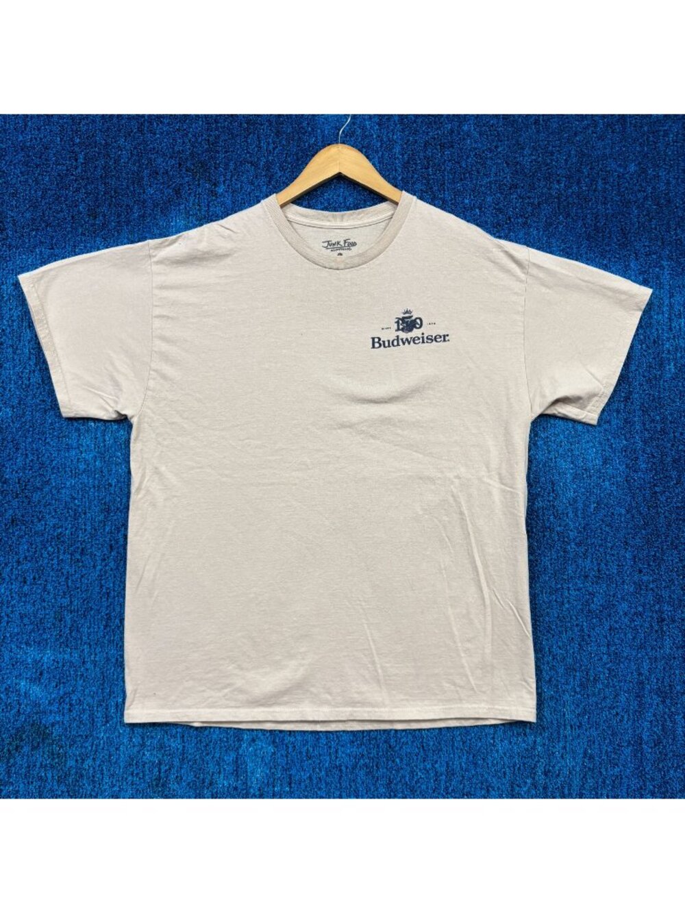 Budweiser King Of Beer Beige T-Shirt Size Large
